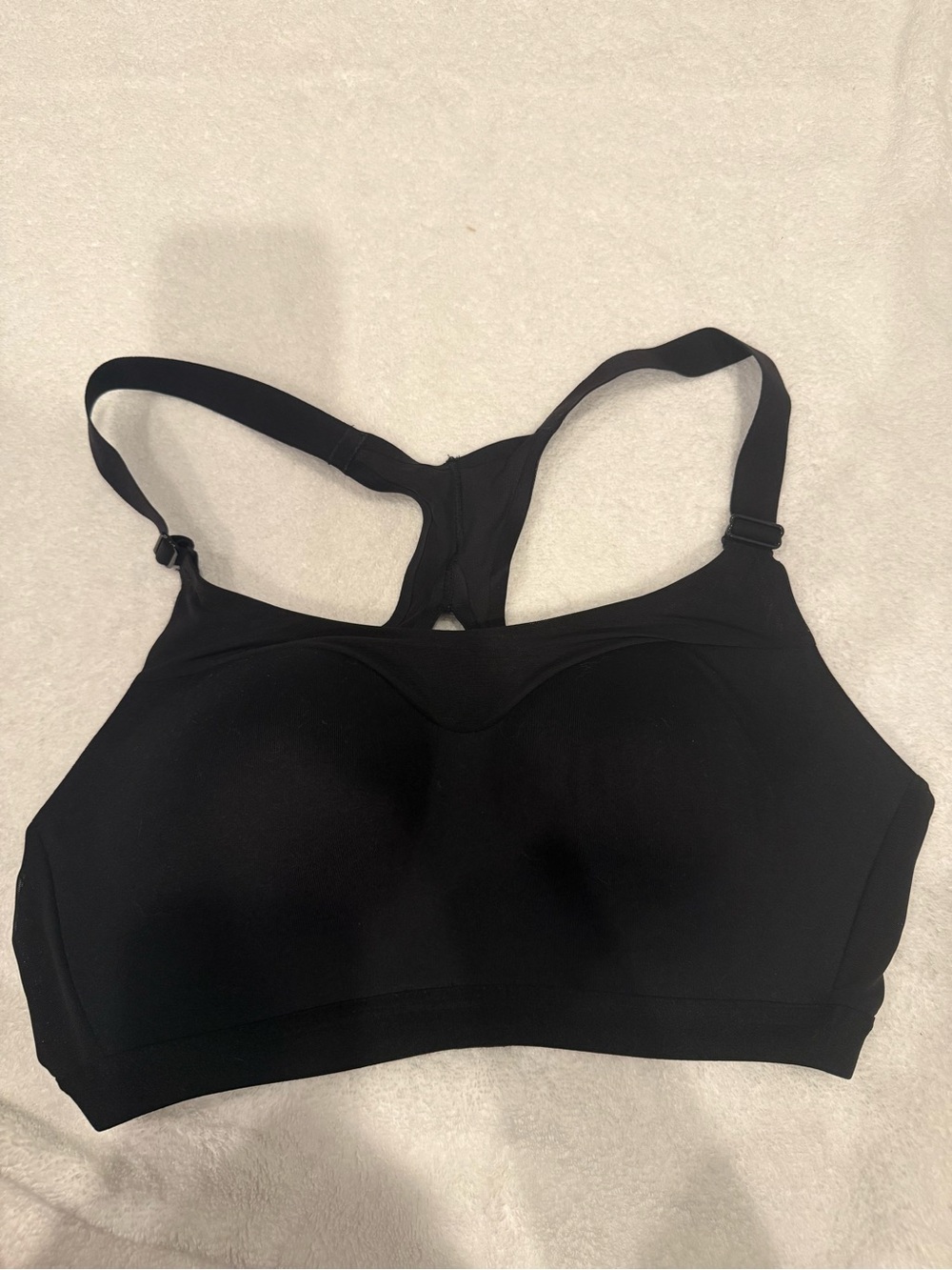 Victoria's Secret Black Racerback Seamless Sports Bra